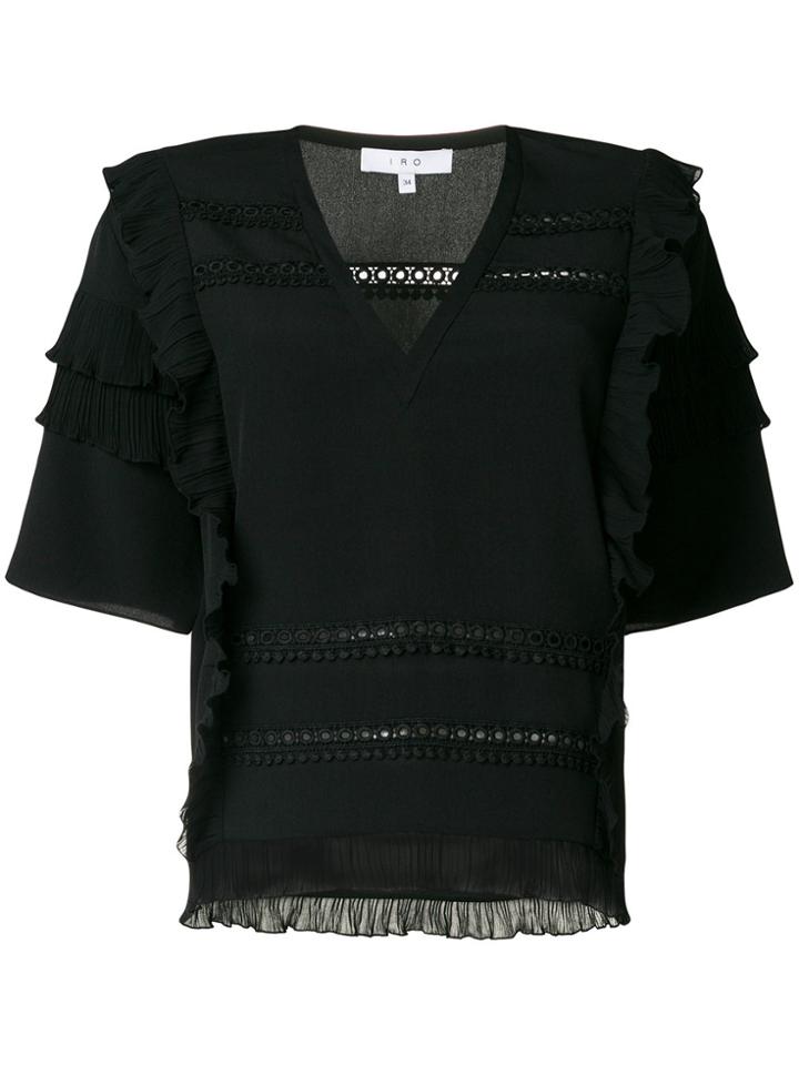Iro Cauland Short-sleeved Top - Black
