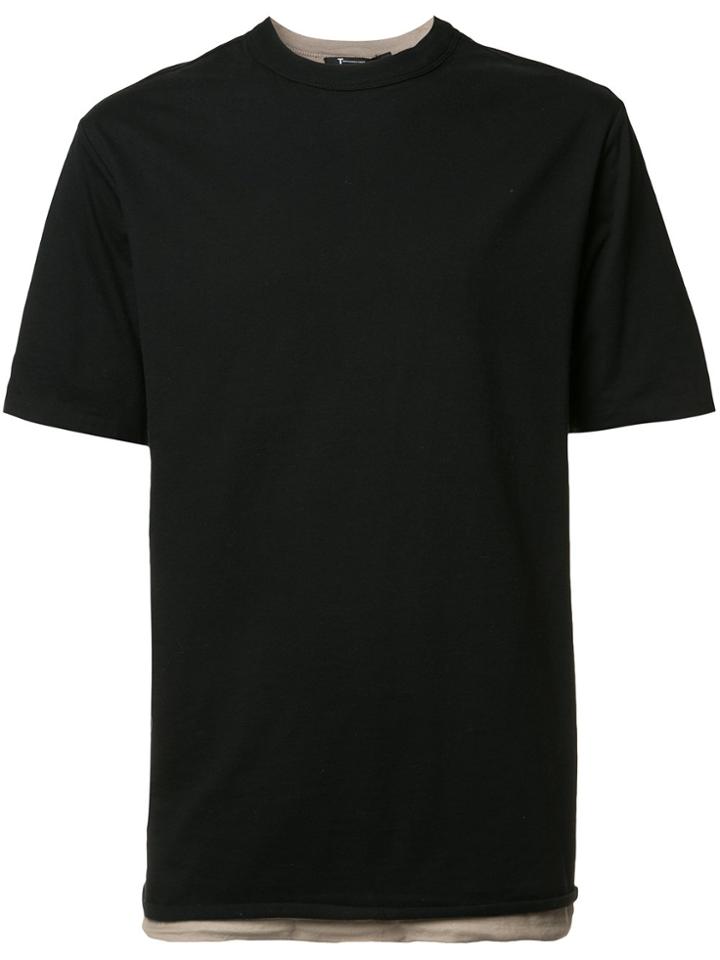 T By Alexander Wang Double Layered T-shirt - Black