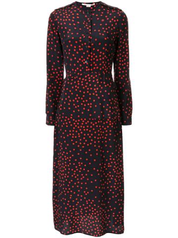 Stella Mccartney Dotted Tie-waist Midi Dress - Red
