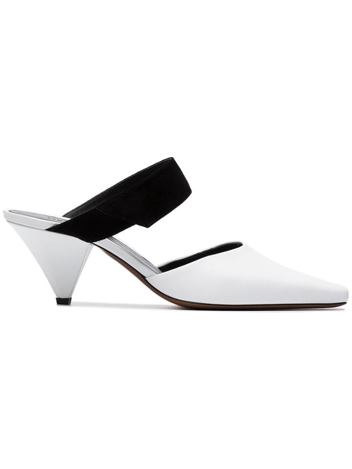Neous White Seven 60 Suede And Leather Pumps