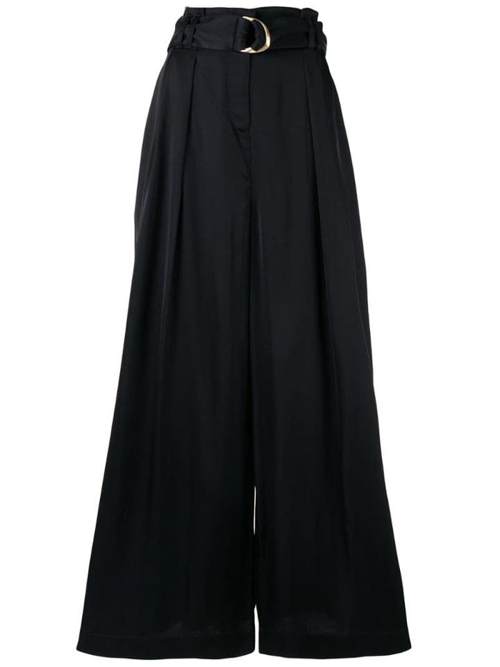 Aje Belted Palazzo Pants - Black