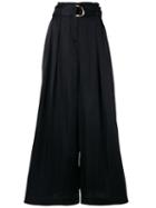 Aje Belted Palazzo Pants - Black