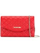 Love Moschino - Chain Strap Crossbody Bag - Women - Leather - One Size, Red, Leather