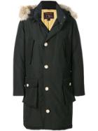 Woolrich Zipped Padded Parka Coat - Black