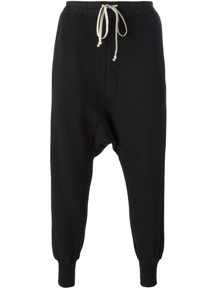 Rick Owens Drkshdw 'prisoner' Trousers, Men's, Size: Large, Black, Cotton