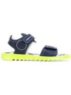 John Galliano Kids Teen Contrast Sole Sandals - Blue