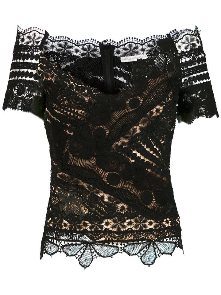Martha Medeiros Angela Short Sleeves Blouse - Black