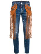 Dsquared2 Tassel-embroidered Jeans - Blue
