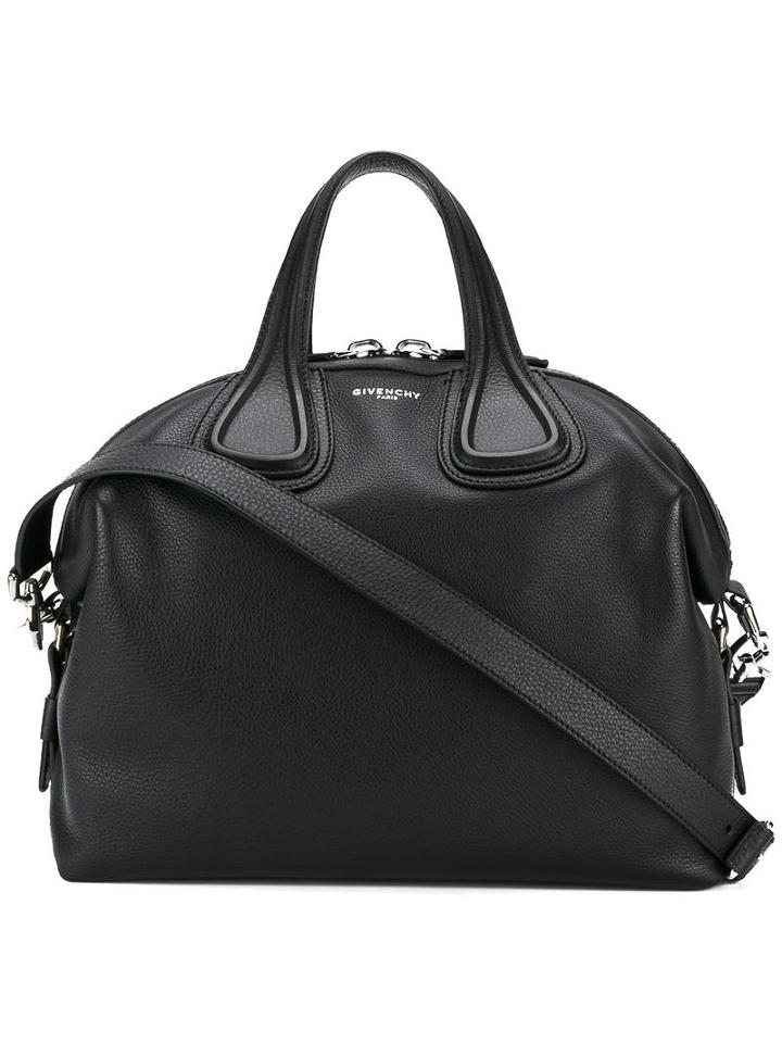 Givenchy 'nightingale' Tote, Women's, Black, Calf Leather/cotton