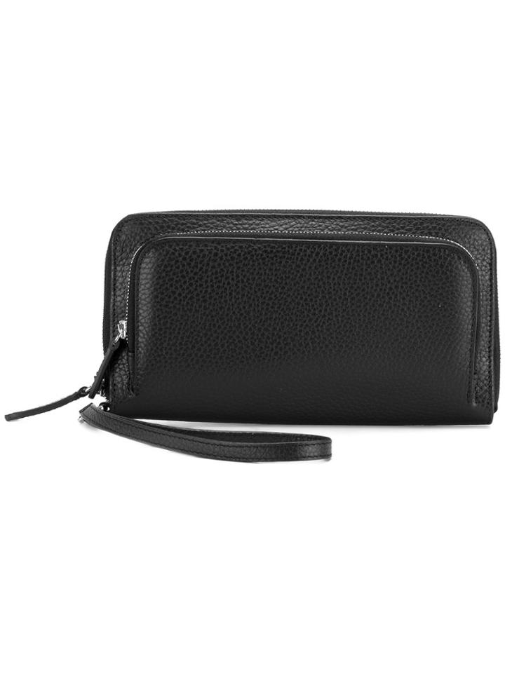 Eleventy Zip Compartment Wallet - Black