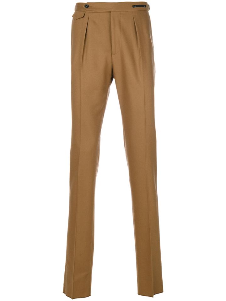 Pt01 Pleated Trousers - Yellow & Orange