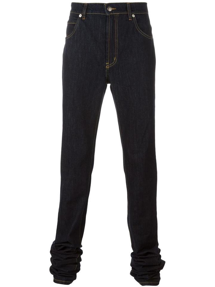 Société Anonyme 'long Narrow' Denim Trousers, Adult Unisex, Size: Medium, Blue, Cotton