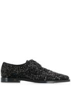 Dolce & Gabbana Sequinned Derby Shoes - Black