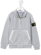 Stone Island Kids Zipped Jacket, Boy's, Size: 8 Yrs, Grey