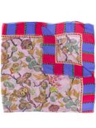 Etro Floral Print Scarf - Purple