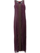 Di Liborio Stripe Panel Maxi Dress - Pink & Purple