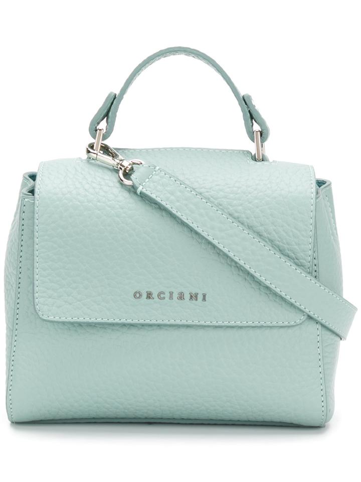 Orciani Mini Flap Tote - Blue
