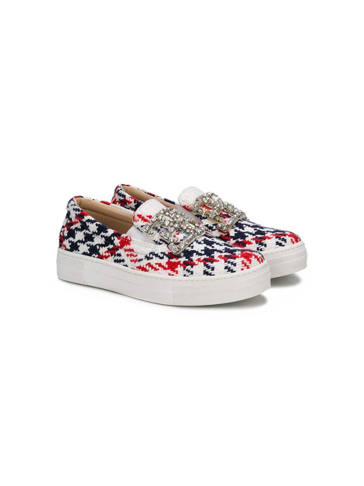 Ermanno Scervino Junior Check Detail Sneakers - Multicolour