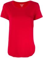 Majestic Filatures Curved Hem T-shirt - Red