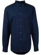 Bassike - Classic Fit Shirt - Men - Cotton - L, Blue, Cotton