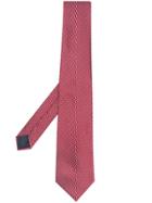 Lanvin Micro Pattern Tie - Red