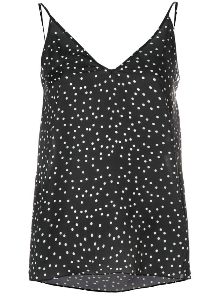 Ssheena Polka Dot Cami Top - Black