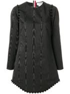 Thom Browne Bridal Button Moire Tracee Dress - Black
