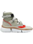 Chloé Sonnie High Top Sneakers - Nude & Neutrals