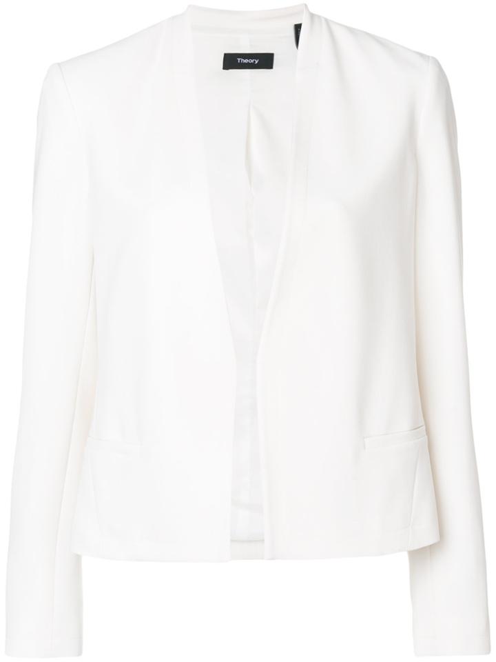 Theory Long Sleeved Jacket - White