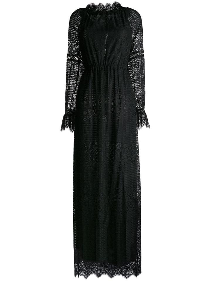 Pinko Rebrode Maxi Dress - Black