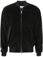 Song For The Mute Velvet Bomber Jacket - Black