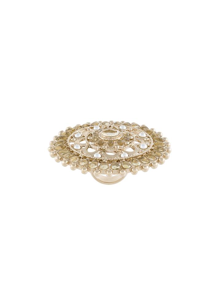 Chanel Vintage Giant Circular Ring - Yellow & Orange