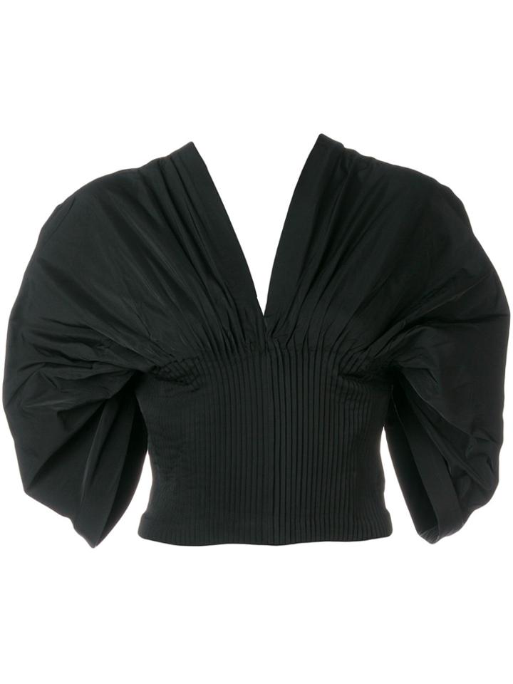 Jonathan Simkhai V-neck Bustier Top - Black