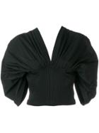 Jonathan Simkhai V-neck Bustier Top - Black