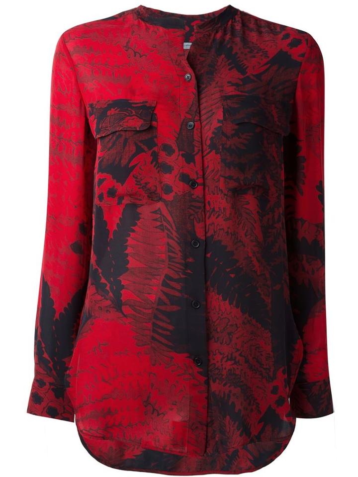 Raquel Allegra Botanical Print Shirt