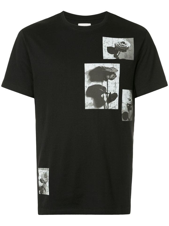 Kent & Curwen Rose Print T-shirt - Black