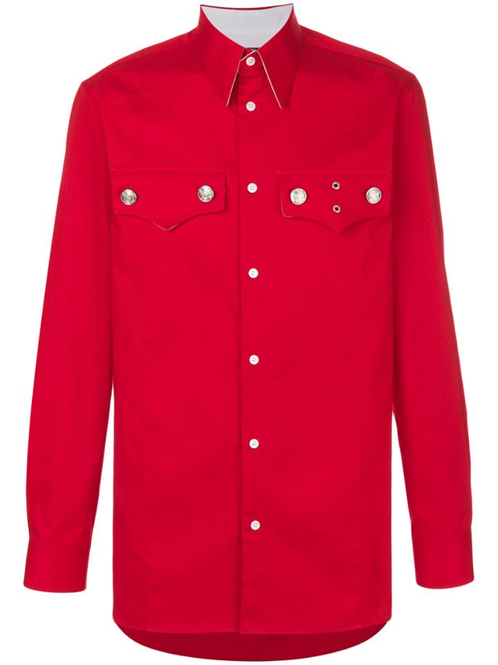 Calvin Klein 205w39nyc Straight-fit Saloon Shirt - Red