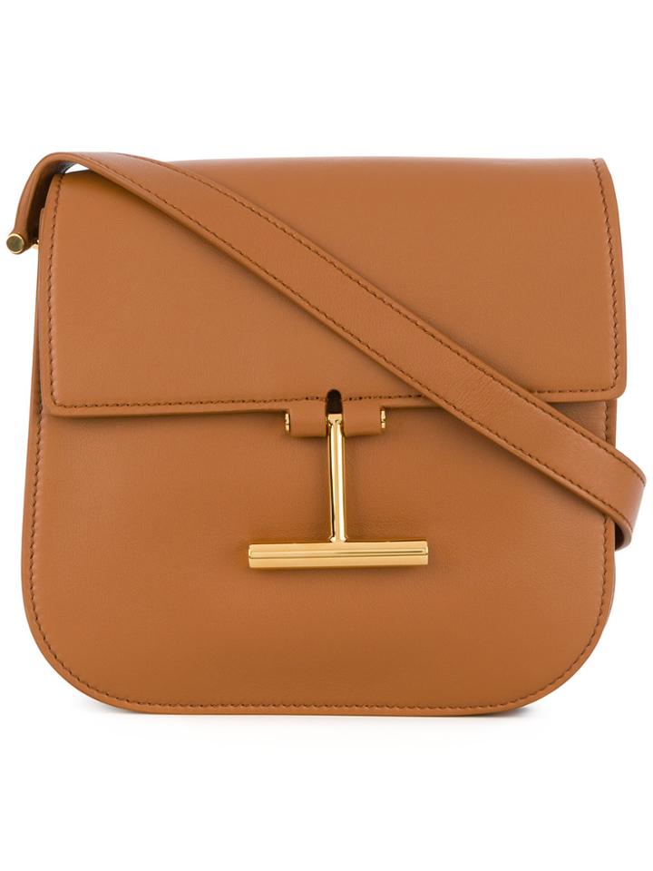 Tom Ford T Bar Crossbody Bag - Brown