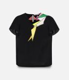 Christopher Kane Short Sleeve Smash Motif Top