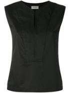 Lemaire - Double Neckline Top - Women - Cotton/spandex/elastane - 38, Women's, Black, Cotton/spandex/elastane