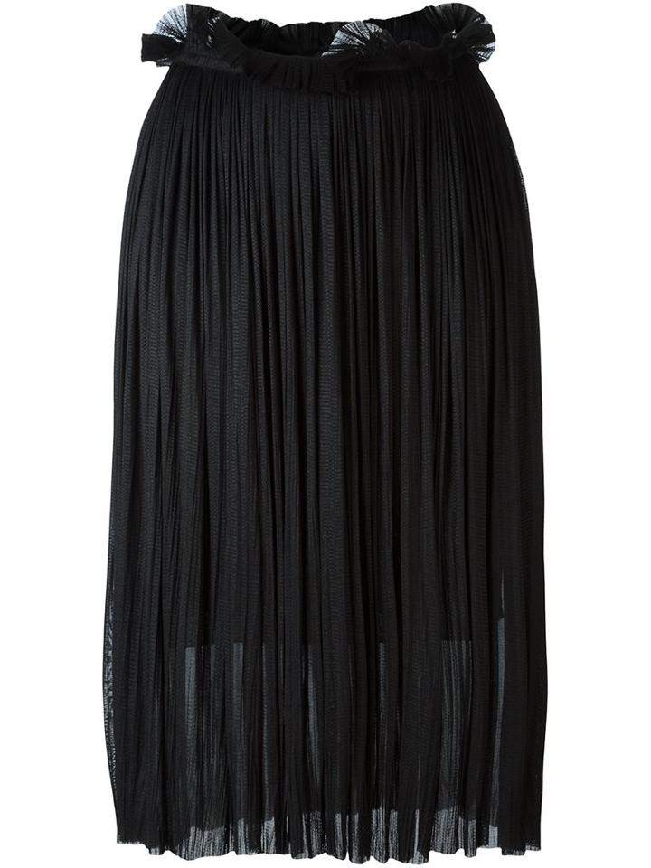 Maria Lucia Hohan 'rose' Midi Skirt, Women's, Size: 36, Black, Silk/nylon/spandex/elastane
