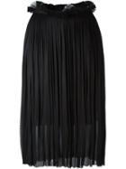 Maria Lucia Hohan 'rose' Midi Skirt, Women's, Size: 36, Black, Silk/nylon/spandex/elastane