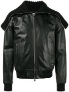Givenchy Oversized Collar Leather Jacket - Black