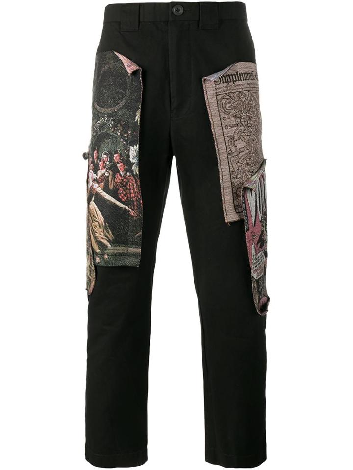 Mihara Yasuhiro Patchwork Straight-leg Trousers