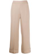 Peserico Cropped Flared Trousers - Neutrals