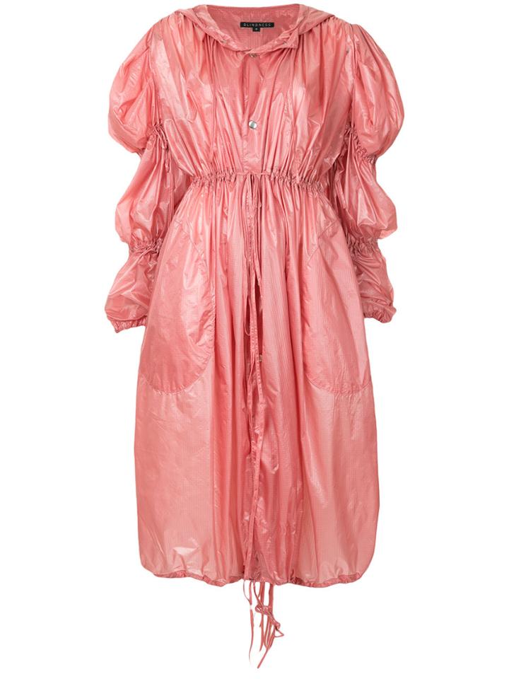 Blindness Long Waterproof Jacket - Pink & Purple