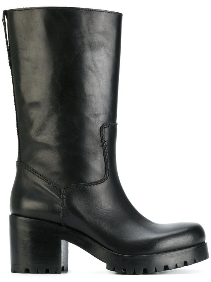 Strategia Ridged Boots - Black