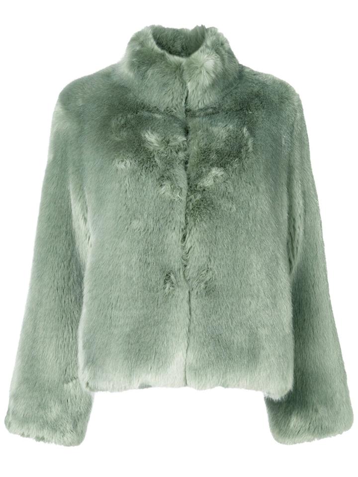 Venus Short Fur Jacket - Green