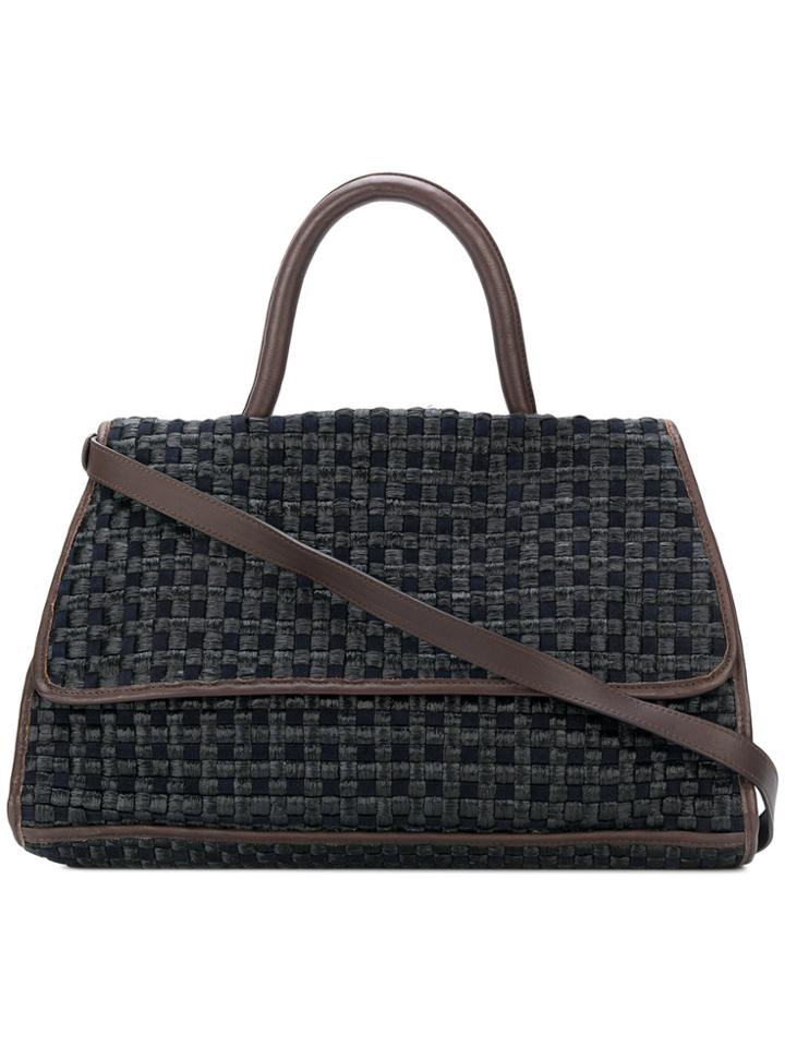 A.n.g.e.l.o. Vintage Cult Woven Tote - Black