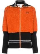 Rbn X Bjorn Borg Two-tone Fleece Insert Zip-up Wool Bomber Jacket -
